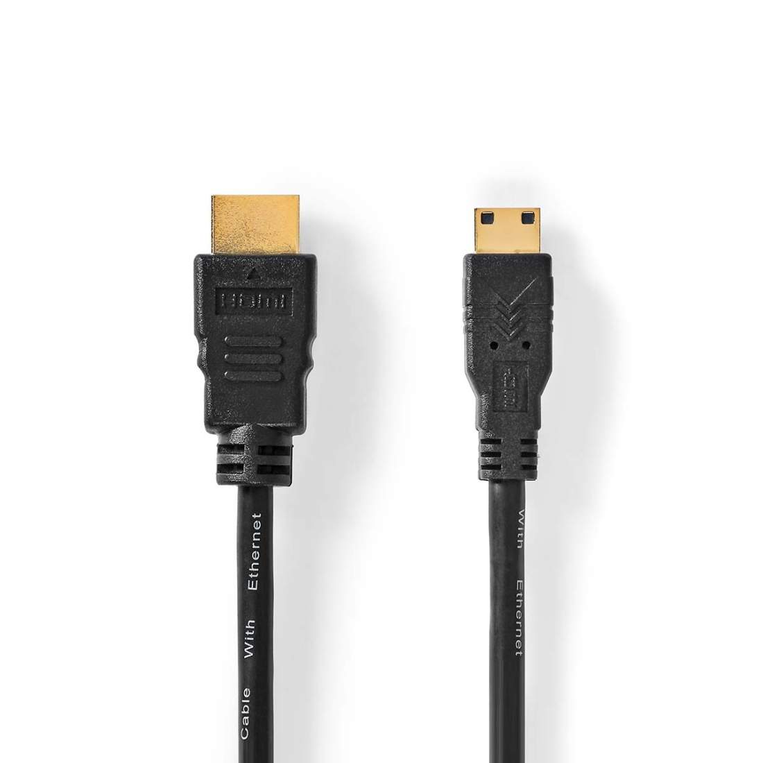 High Speed ​​HDMI ™ kabel med Ethernet HDMI™ Kontakt HDMI™ Mini kontakt 4K@30Hz 10.2 Gbps 5.00 m Rund PVC Svart | Elektronik - Kablar & Adaptrar - Adaptrar & Signalomvandlare - Video | Pryloteket