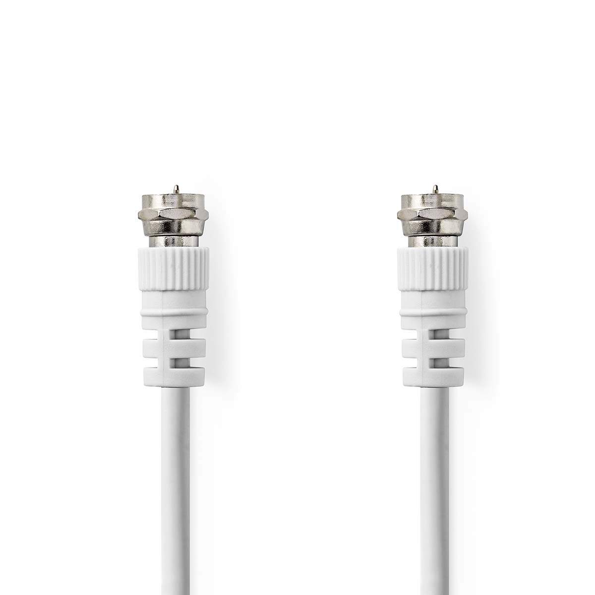Nedis F Quick - F Quick-kabel | F Han Quick | F Han Quick | Guldplateret | 50 dB | 75 Ohm | Dobbelt afskærmet | 10.0 m | Runde | PVC | Hvid | Window Box