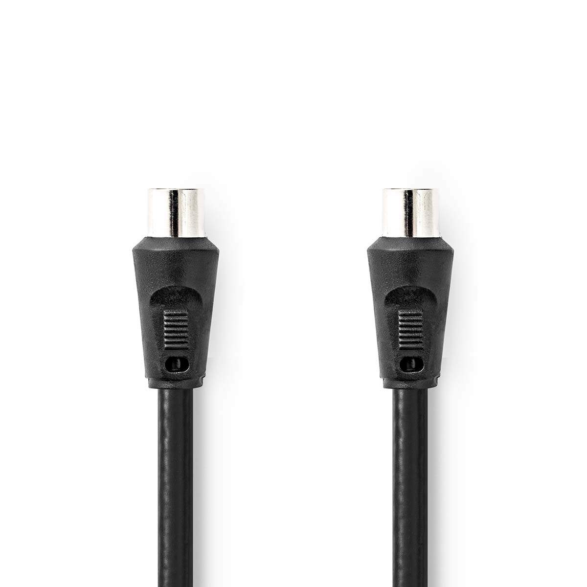 Koaksiaalikaapeli | IEC (Coax) Uros | IEC (Coax) Uros | Niklattu | 90 dB | 75 Ohm | Tuplasuojattu | 1.50 m | Pyöreä | PVC | Must