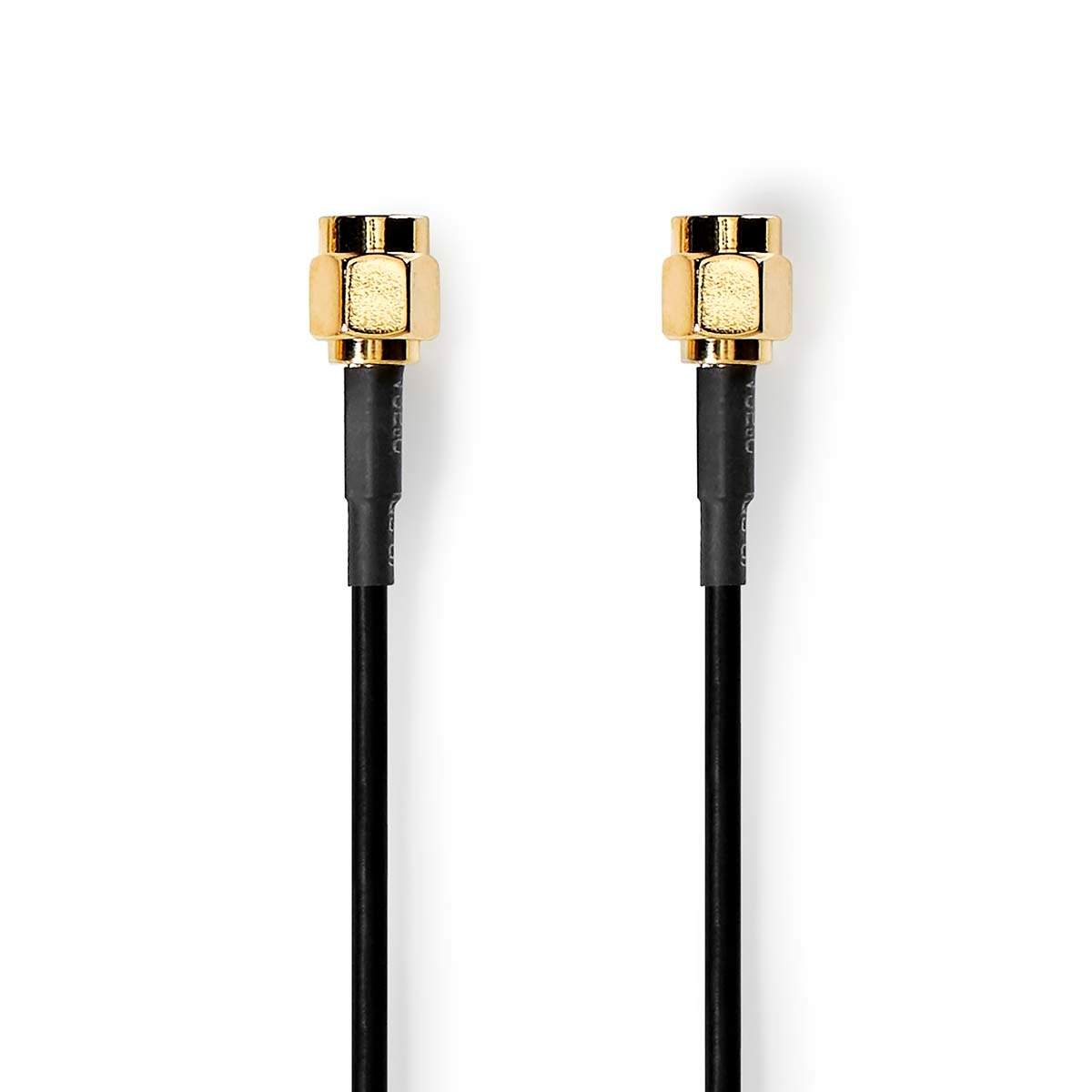 Antennikaapeli | SMA uros | SMA uros | Kullattu | 50 Ohm | Yksinkertainen suojaus | 2.00 m | Pyöreä | PVC | Musta | Label