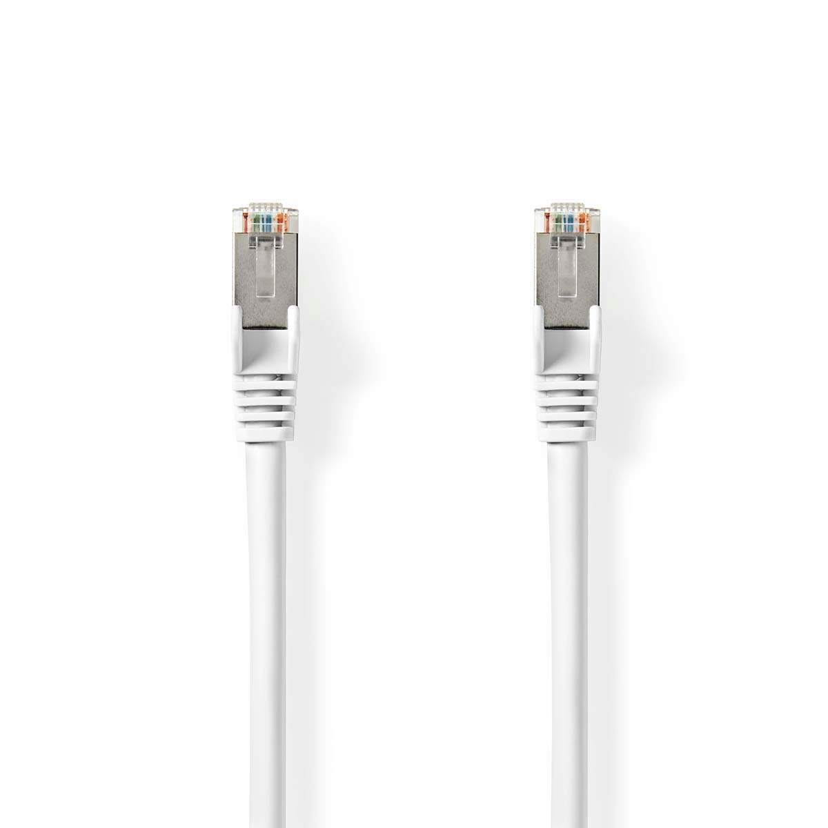 Nedis - Cat 8.1 netværkskabel | S/FTP | RJ45 Han | RJ45 Han | 15.0 m | Runde | LSZH | Hvid | Label - CCGL85520WT150