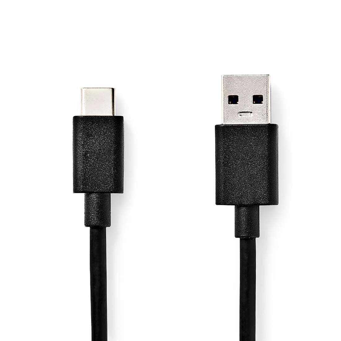 USB-kabel USB 3.2 Gen 1 USB-A Hane USB-C™ Hane 15 W 5 Gbps Nickelplaterad 1.00 m Rund PVC Svart Label | Elektronik - Kablar & Adaptrar - Adaptrar & Signalomvandlare - USB | Pryloteket