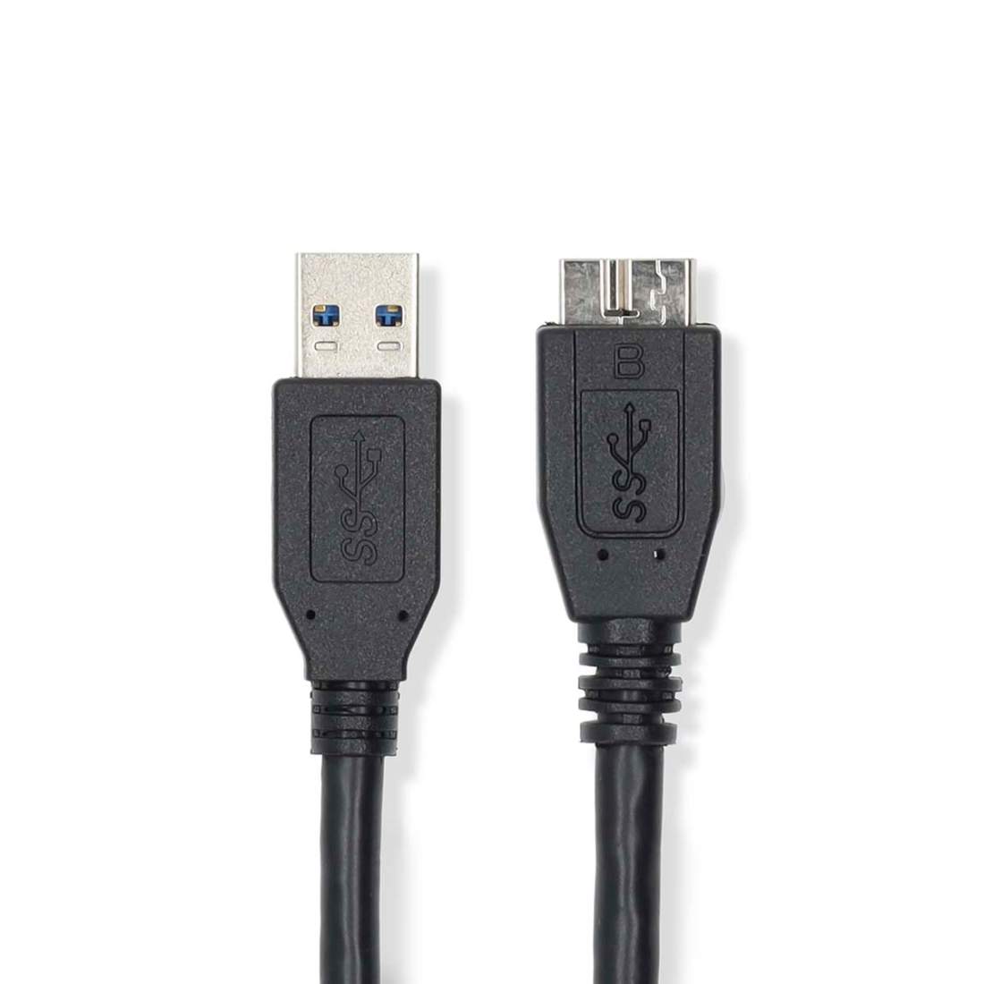 USB-kabel USB 3.2 Gen 1 USB-A Hane USB Micro-B Hane 5 Gbps Nickelplaterad 0.50 m Rund PVC Svart Label | Hem & Hobby | Pryloteket