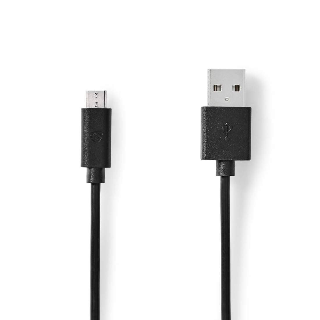 USB-kabel USB 2.0 USB-A Hane USB Micro-B Hane 10 W 480 Mbps Nickelplaterad 3.00 m Rund PVC Svart Label | Hem & Hobby | Pryloteket