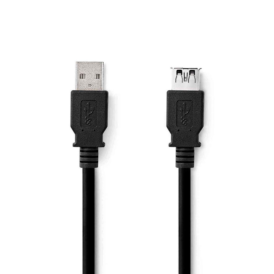 USB-kabel USB 3.2 Gen 1 USB-A Hane USB-A Hona 5 Gbps Nickelplaterad 3.00 m Rund PVC Svart Label | Elektronik - Kablar & Adaptrar - Adaptrar & Signalomvandlare - USB | Pryloteket