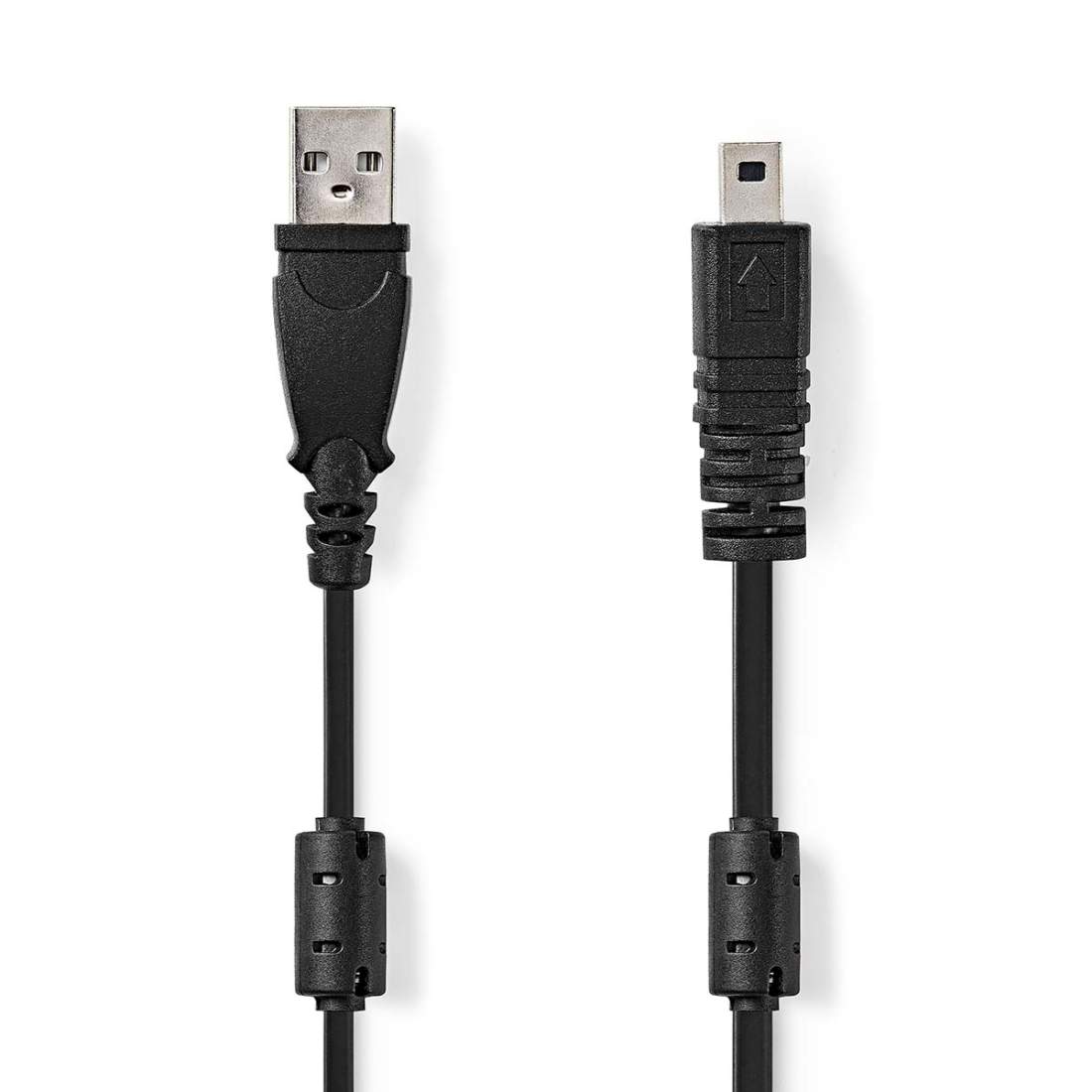 USB-kabel USB 2.0 USB-A Hane UC-E6 8-Pins Male 480 Mbps Nickelplaterad 2.00 m Rund PVC Svart Label | Hem & Hobby | Pryloteket