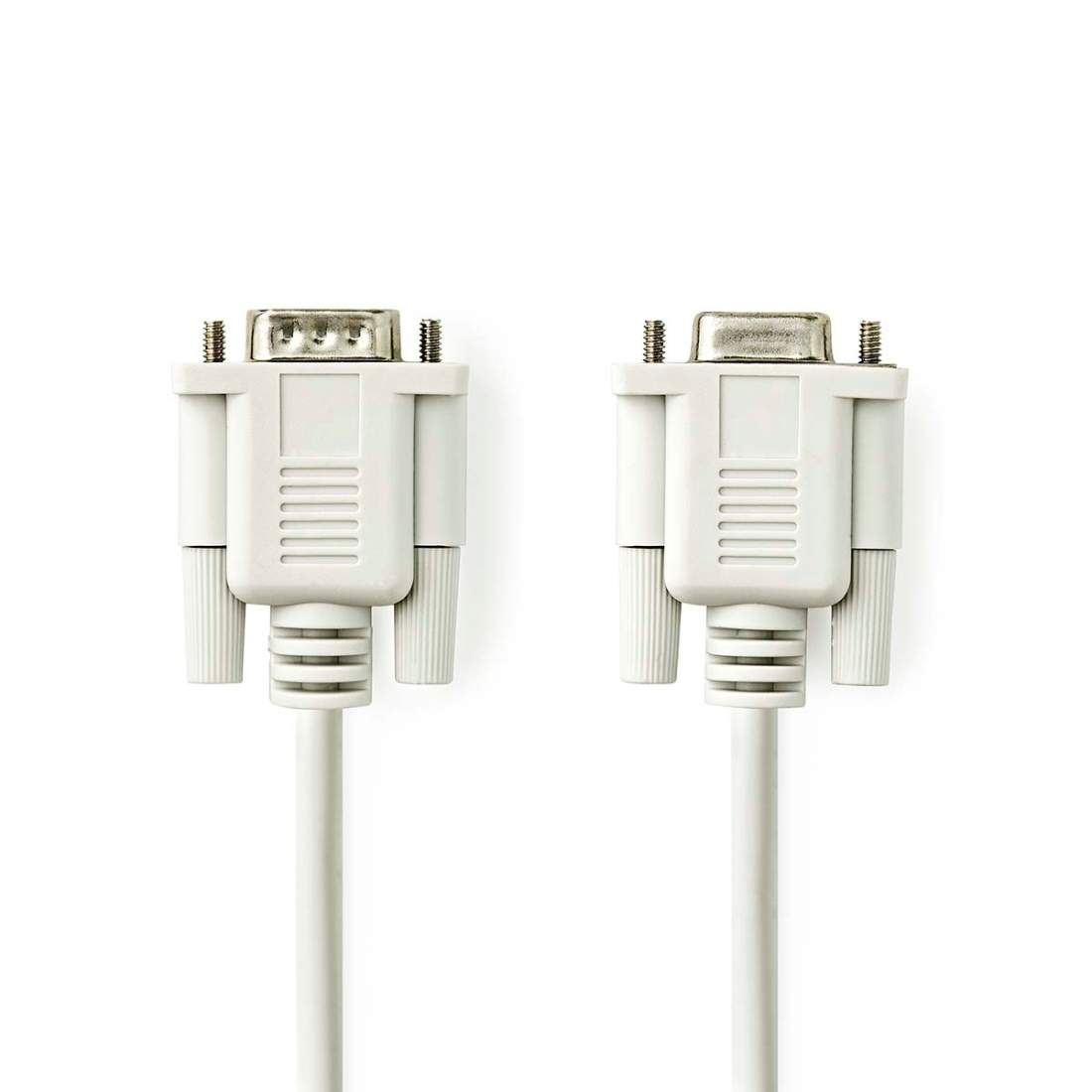 Serie Kabel D-SUB 9-Pin Hane D-SUB 9-Pin Hona Nickelplaterad 2.00 m Rund PVC Elfenben Label | Hem & Hobby | Pryloteket