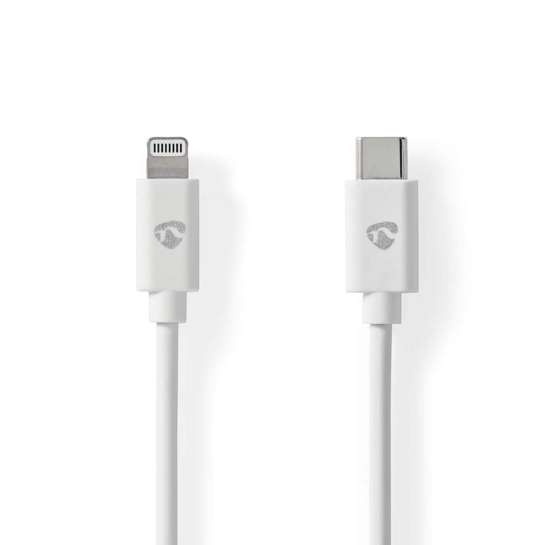 Lightning Kabel USB 2.0 Apple Lightning, 8-stifts USB-C™ Hane 480 Mbps Nickelplaterad 2.00 m Rund PVC Vit La | Elektronik - Speltillbehör - Nintendo - Nintendo Switch - Laddare | Pryloteket