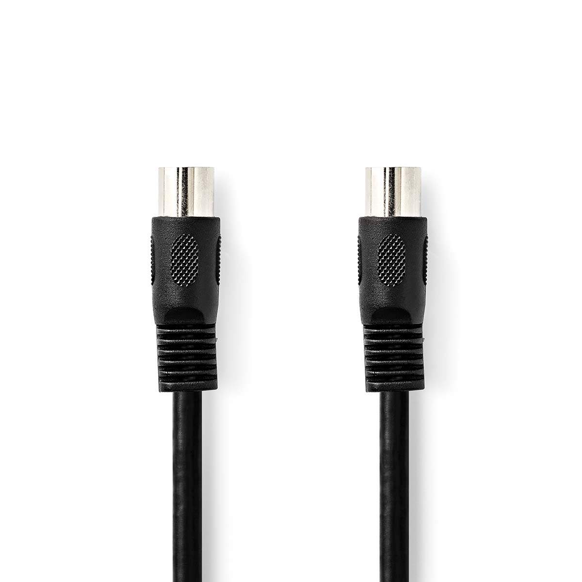 DIN ljudkabel DIN 5-Pin Hane DIN 5-Pin Hane Nickelplaterad 2.00 m Rund PVC Svart Label | Elektronik - Kablar & Adaptrar - Adaptrar & Signalomvandlare - Ljud | Pryloteket