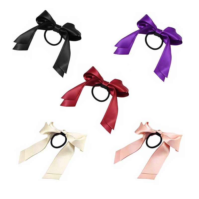 Tofs med sidenrosett | Hälsa & Skönhet - Hårvård & Styling - Hårsnoddar & Hårspänne | Pryloteket