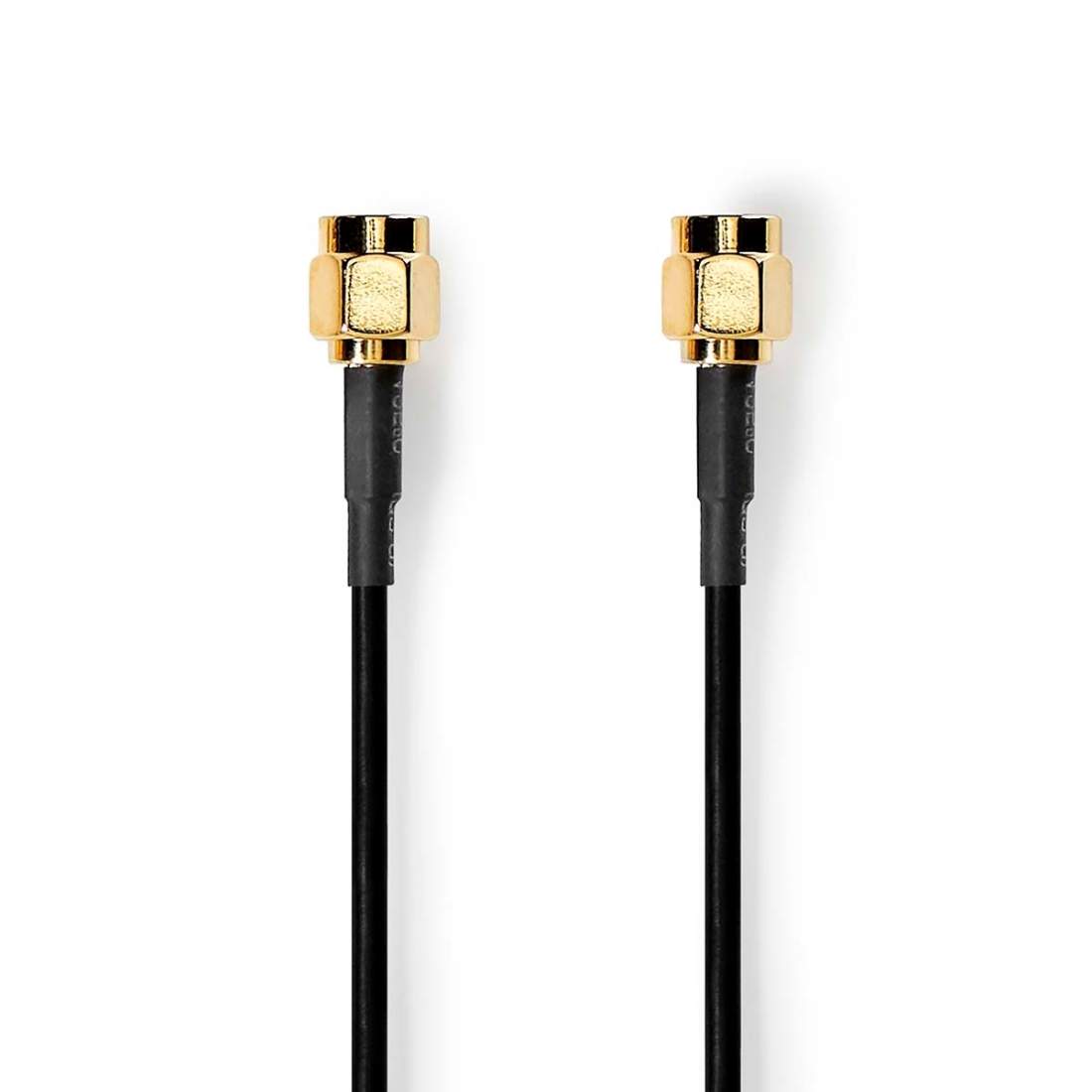 Antennkabel SMA Hane SMA Hane Guldplaterad 50 Ohm Enskaligt skydd 1.00 m Rund PVC Svart Kuvert | Hem & Hobby | Pryloteket