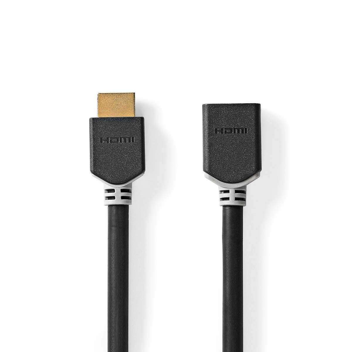 High Speed ​​HDMI ™ kabel med Ethernet | HDMI™ Stik | HDMI™ Hun | 8K@60Hz | eARC | 48 Gbps | 1.00 m | Runde | PVC | Antracit | B billede