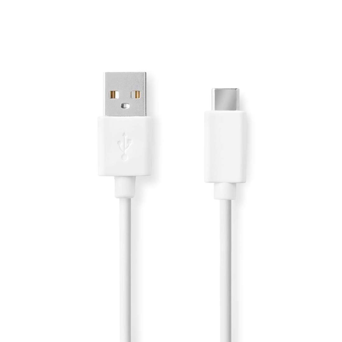 USB-kabel USB 2.0 USB-A Hane USB-C™ Hane 60 W 480 Mbps Nickelplaterad 1.00 m Rund PVC Vit Låda | Elektronik - Kablar & Adaptrar - Adaptrar & Signalomvandlare - USB | Pryloteket