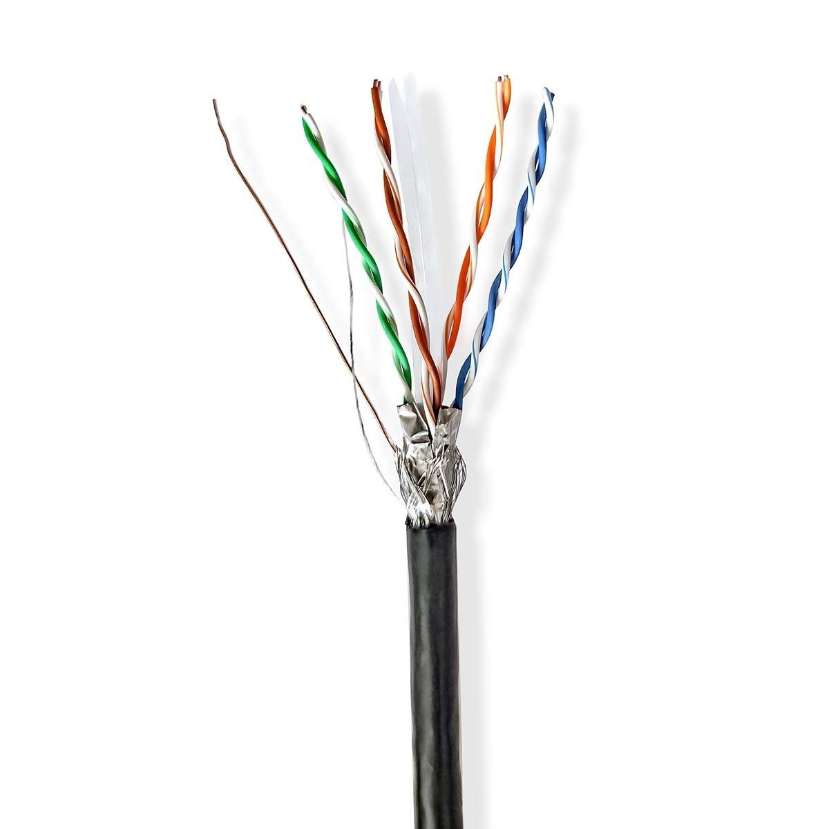 Nätverkskabel Roll CAT6 Fast S/FTP CCA 100.0 m Utomhus Rund PE Svart Presentbox | Elektronik - Kablar & Adaptrar - Adaptrar & Signalomvandlare - USB | Pryloteket