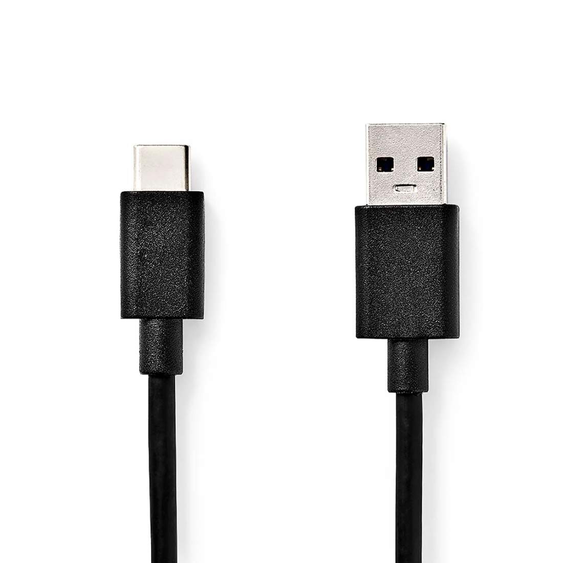 USB-kabel USB 3.2 Gen 1 USB-A Hane USB-C™ Hane 60 W 5 Gbps Nickelplaterad 1.00 m Rund PVC Svart Låda | Elektronik - Kablar & Adaptrar - Adaptrar & Signalomvandlare - USB | Pryloteket