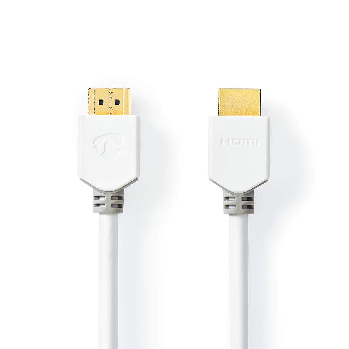High Speed ​​HDMI ™ kabel med Ethernet | HDMI™ Stik | HDMI™ Stik | 4K@60Hz | ARC | 18 Gbps | 3.00 m | Runde | PVC | Hvid | Box