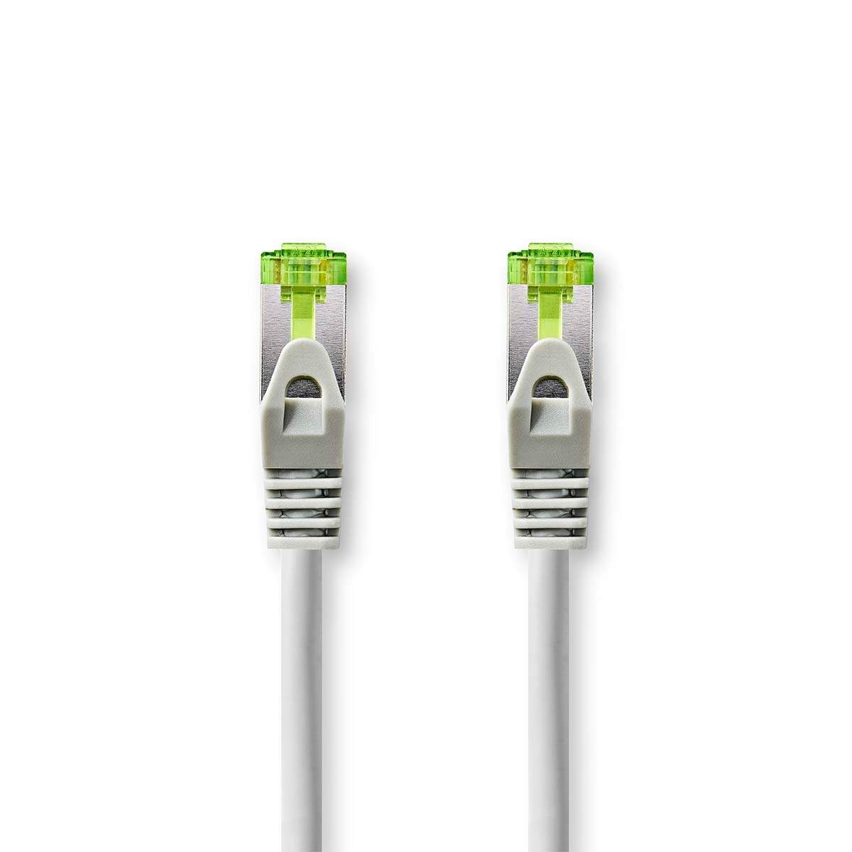 CAT7 verkkokaapeli | S/FTP | RJ45 uros | RJ45 uros | 2.00 m | Snagless | Pyöreä | LSZH | Harmaa | Laatikko