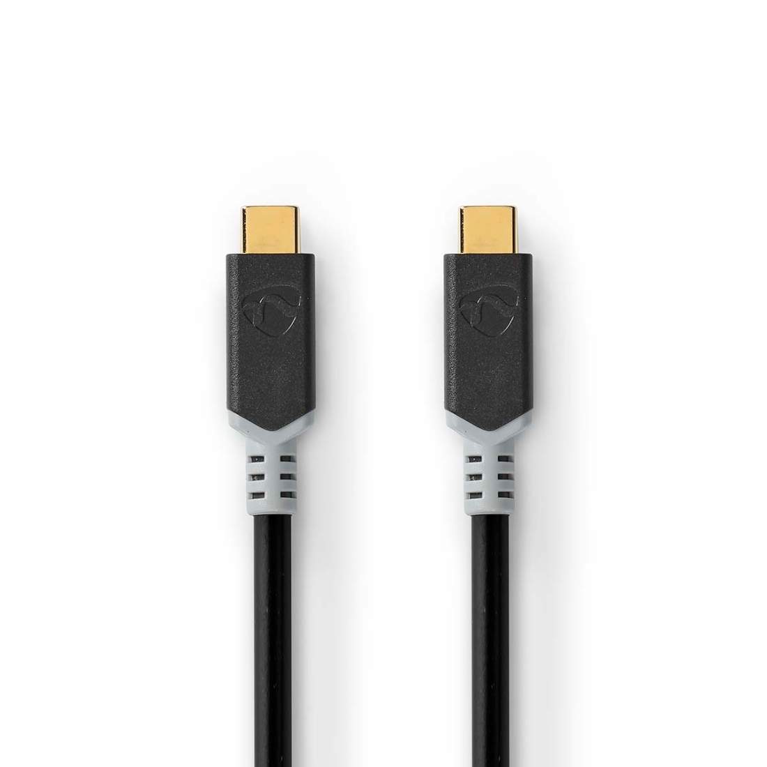 USB-kabel USB 3.2 Gen 2x2 USB-C™ Hane USB-C™ Hane 100 W 4K@60Hz 20 Gbps Guldplaterad 1.00 m Rund PVC Antra | Elektronik | Pryloteket