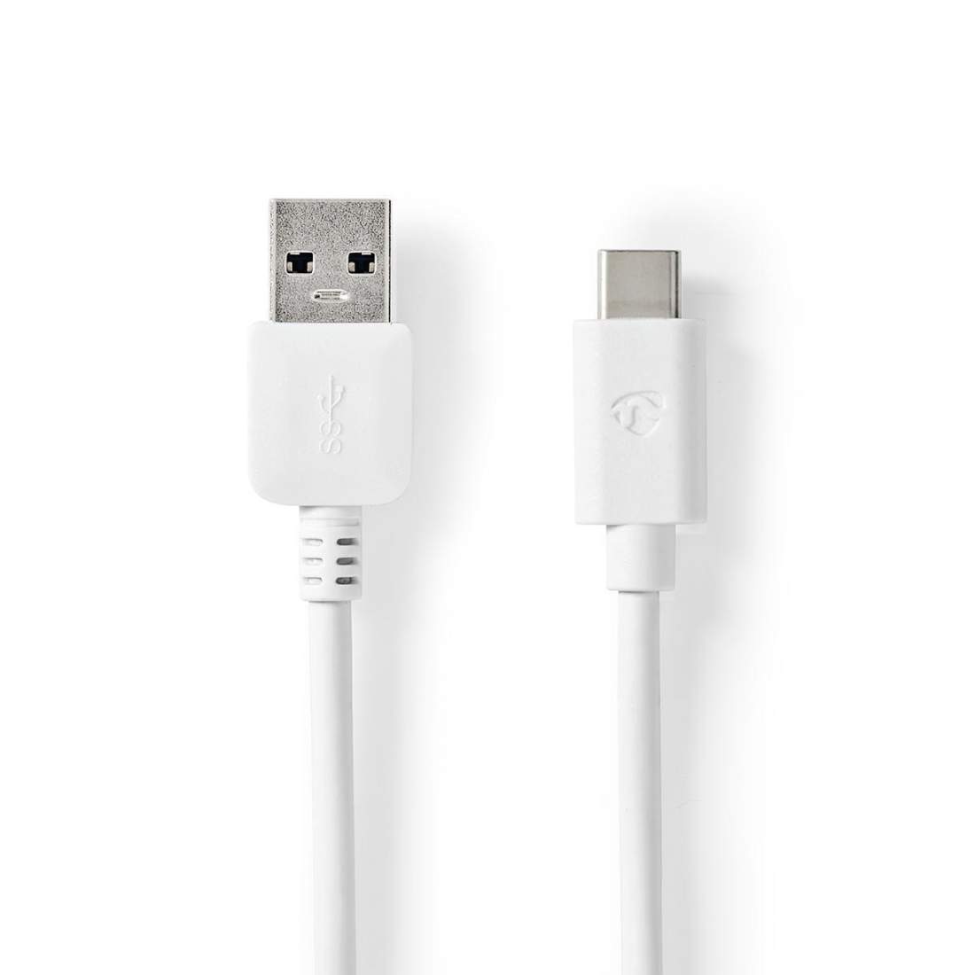 USB-kabel USB 3.2 Gen 1 USB-A Hane USB-C™ Hane 60 W 5 Gbps Nickelplaterad 2.00 m Rund PVC Vit Låda | Elektronik - Speltillbehör - Nintendo - Nintendo Switch - Laddare | Pryloteket