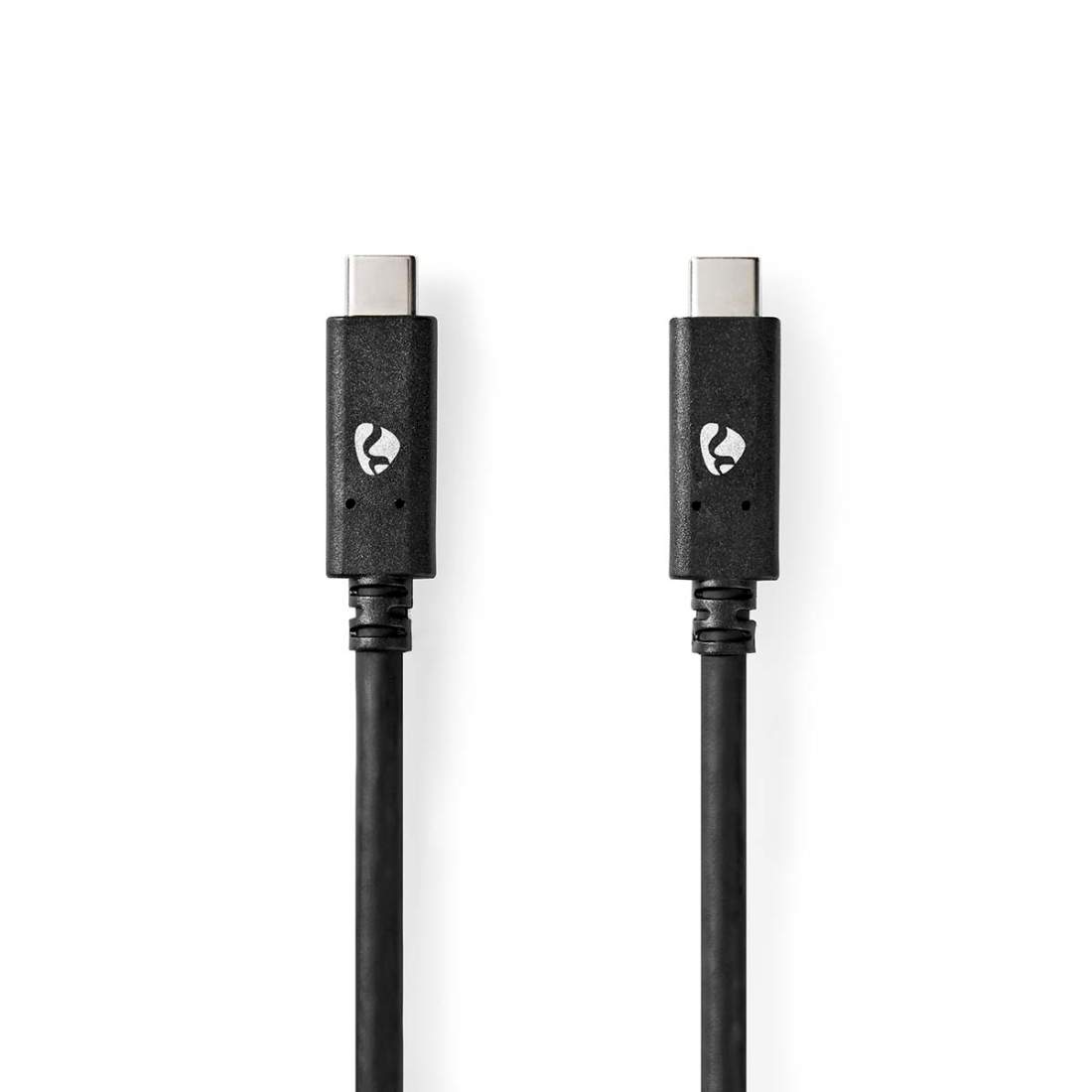 USB-kabel USB 3.2 Gen 2 USB-C™ Hane USB-C™ Hane 100 W 4K@60Hz 10 Gbps Nickelplaterad 1.00 m Rund PVC Svart | Elektronik - Kablar & Adaptrar - Adaptrar & Signalomvandlare - USB | Pryloteket