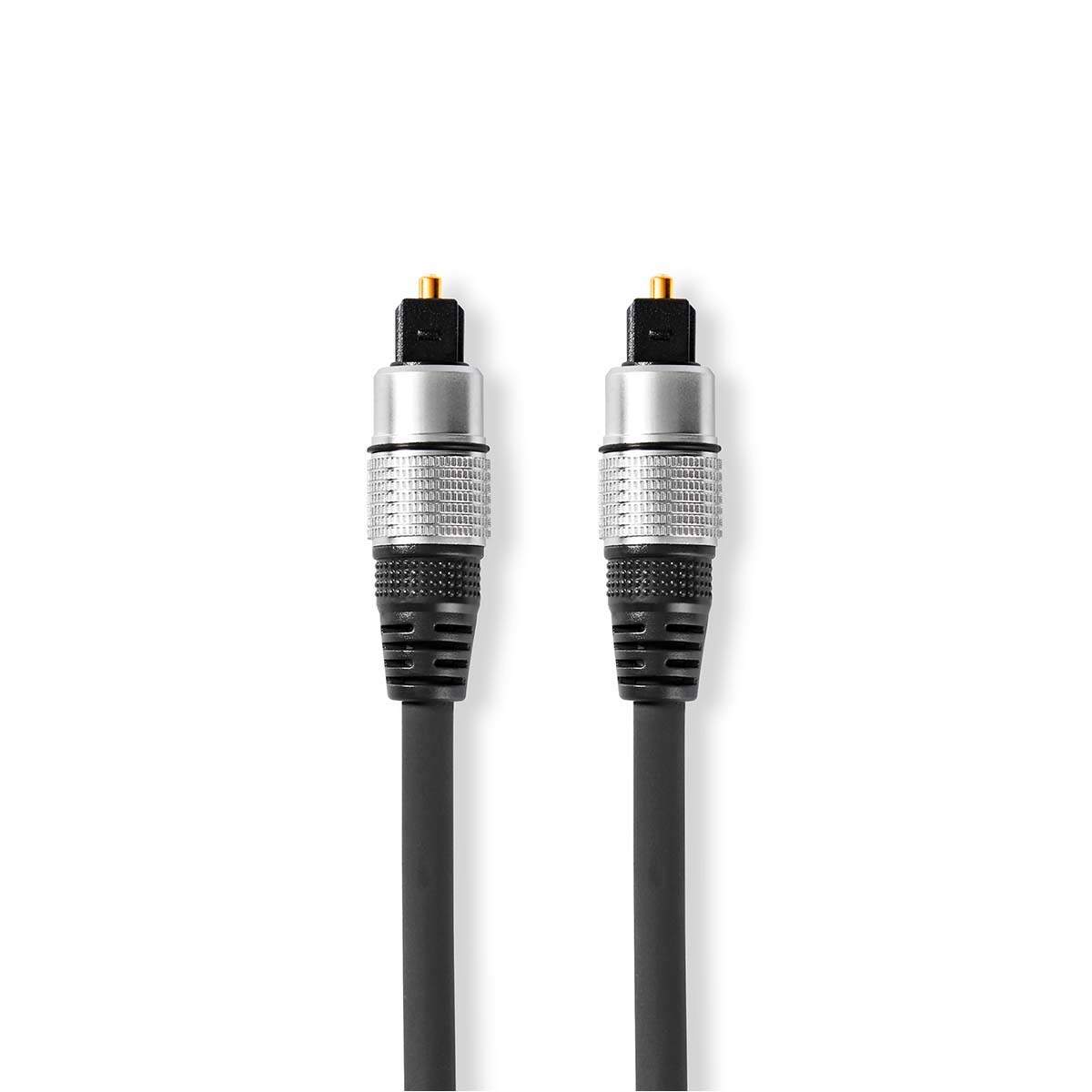 Optisk ljudkabel TosLink Hane TosLink Hane 5.00 m Rund PVC Antracit Låda | Elektronik - Kablar & Adaptrar - Adaptrar & Signalomvandlare - Ljud | Pryloteket