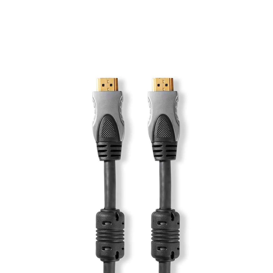 High Speed ​​HDMI ™ kabel med Ethernet HDMI™ Kontakt HDMI™ Kontakt 4K@60Hz 18 Gbps 5.00 m Rund PVC Antracit Lå | Elektronik - Kablar & Adaptrar - Adaptrar & Signalomvandlare - Video | Pryloteket