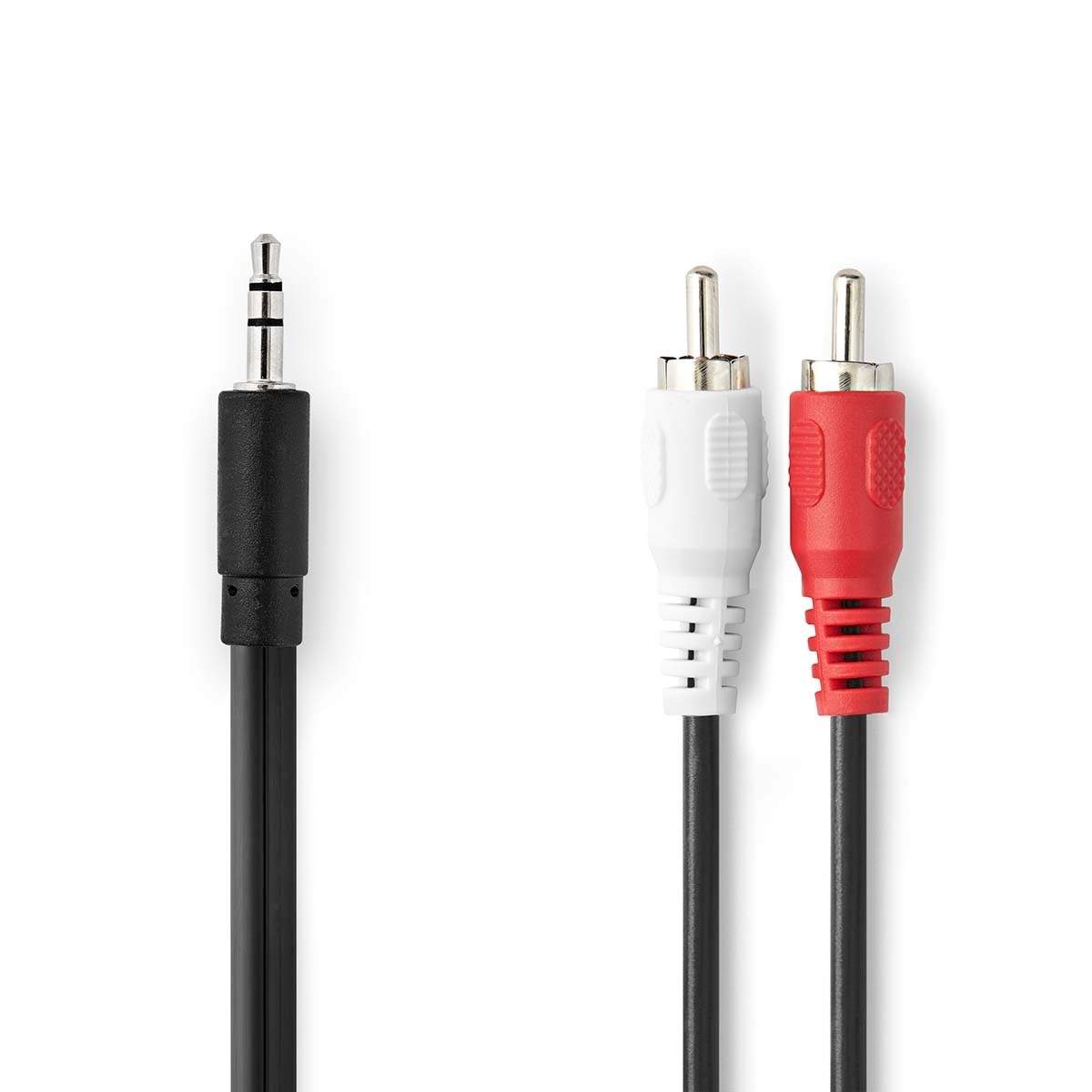 Stereoljudkabel 3.5 mm Hane 2x RCA Hane Nickelplaterad 3.00 m Rund Svart Låda | Elektronik - Kablar & Adaptrar - Adaptrar & Signalomvandlare - Ljud | Pryloteket