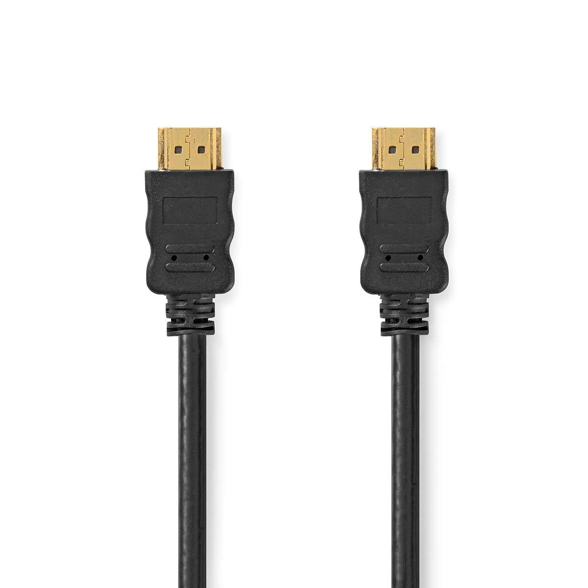 High Speed HDMI ™ kabel med Ethernet | HDMI™ Stik | HDMI™ Stik | 4K@30Hz | ARC | 10.2 Gbps | 0.50 m | Runde | PVC | Sort | Box