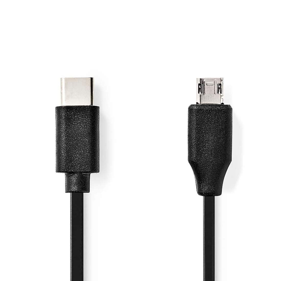 USB-kabel USB 2.0 USB-C™ Hane USB Micro-B Hane 60 W 480 Mbps Nickelplaterad 1.00 m Rund PVC Svart Blister | Elektronik - Kablar & Adaptrar - Adaptrar & Signalomvandlare - USB | Pryloteket