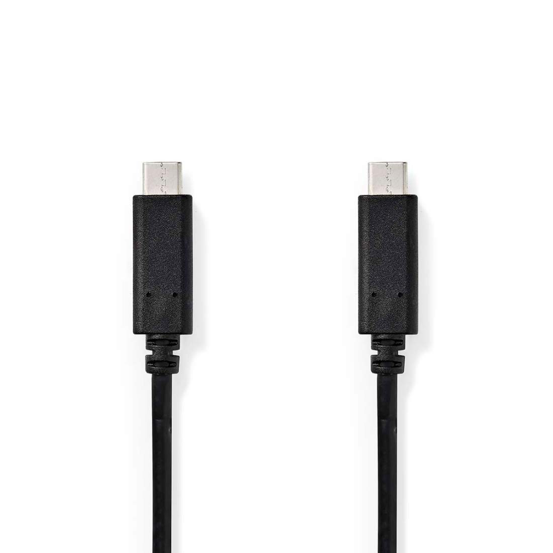 USB-kabel USB 3.2 Gen 1 USB-C™ Hane USB-C™ Hane 60 W 4K@60Hz 5 Gbps Nickelplaterad 1.00 m Rund PVC Svart | Elektronik - Kablar & Adaptrar - Adaptrar & Signalomvandlare - USB | Pryloteket