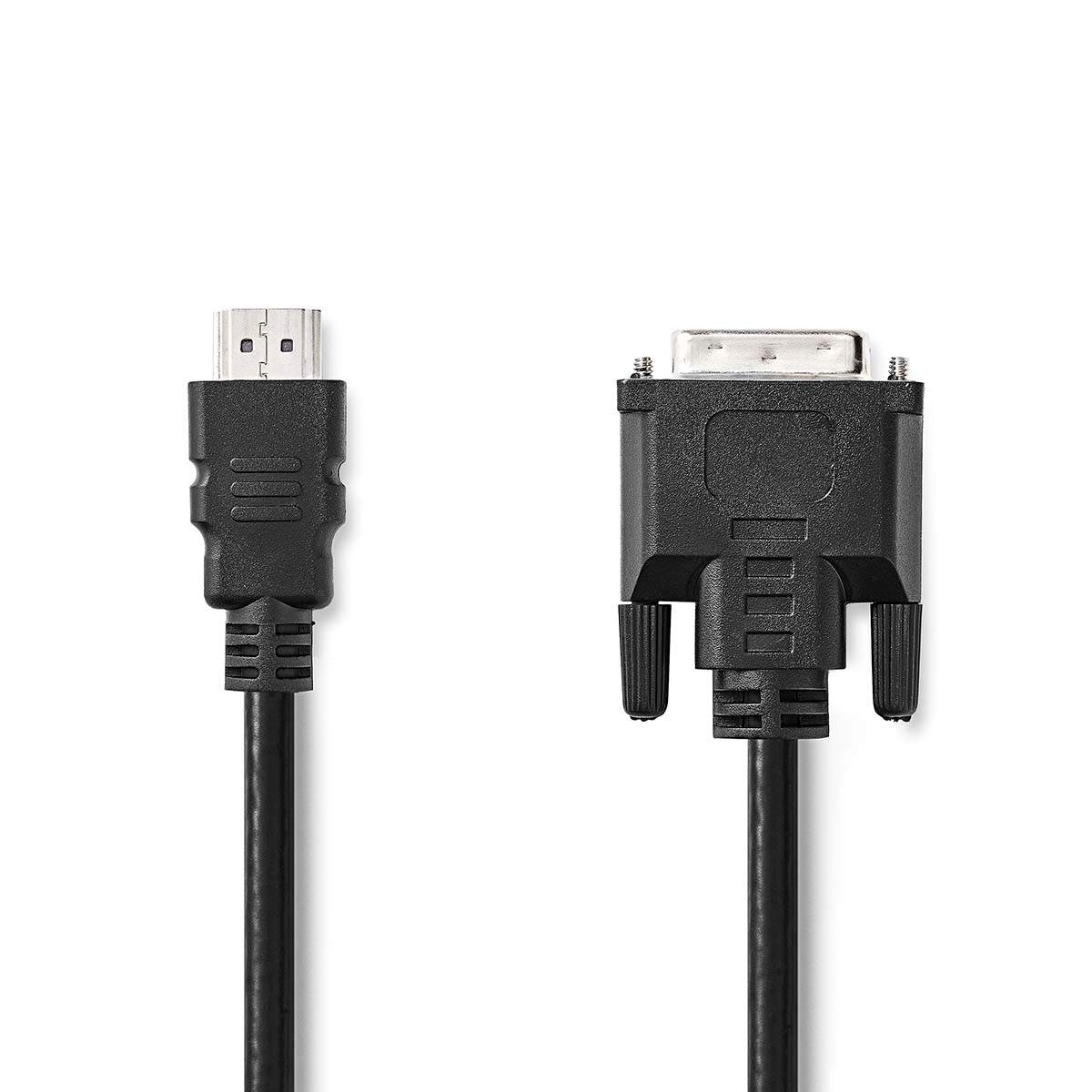 Nedis - HDMI™ kabel | HDMI™ Stik | DVI-D 24 + 1-pin han | 1080p | Nikkelplateret | 3.00 m | Lige | PVC | Sort | Box - CCGB34800BK30