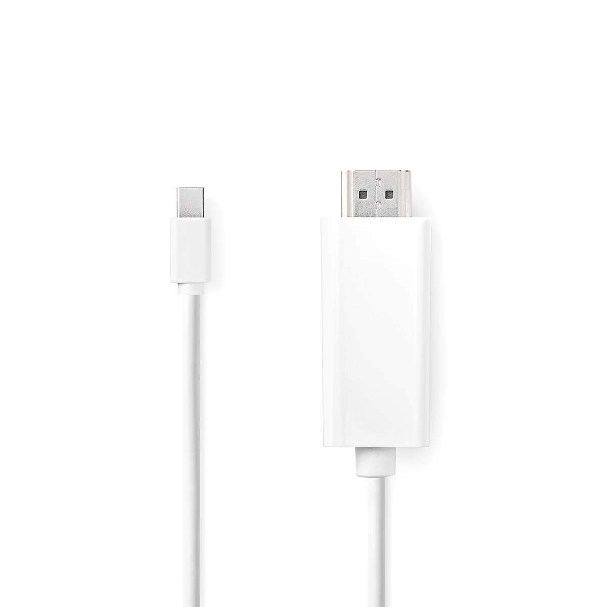 Mini Displayport-kabel DisplayPort 1.2 Mini DisplayPort Hane HDMI™ Kontakt 21.6 Gbps Nickelplaterad 2.00 m Rund | Hem & Hobby | Pryloteket