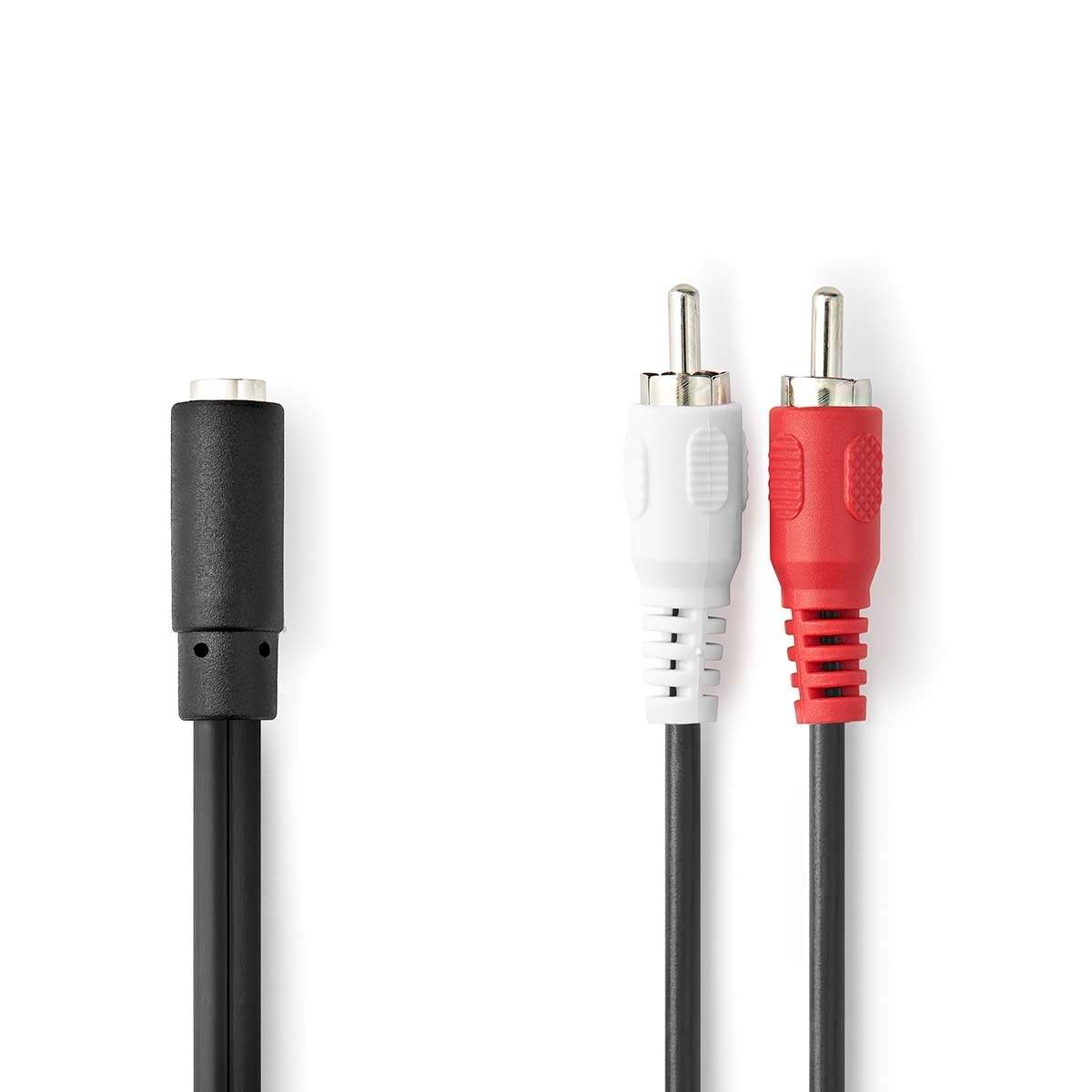Stereoljudkabel 2x RCA Hane 3.5 mm Hona Nickelplaterad 0.20 m Rund Låda | Elektronik - Kablar & Adaptrar - Adaptrar & Signalomvandlare - Ljud | Pryloteket