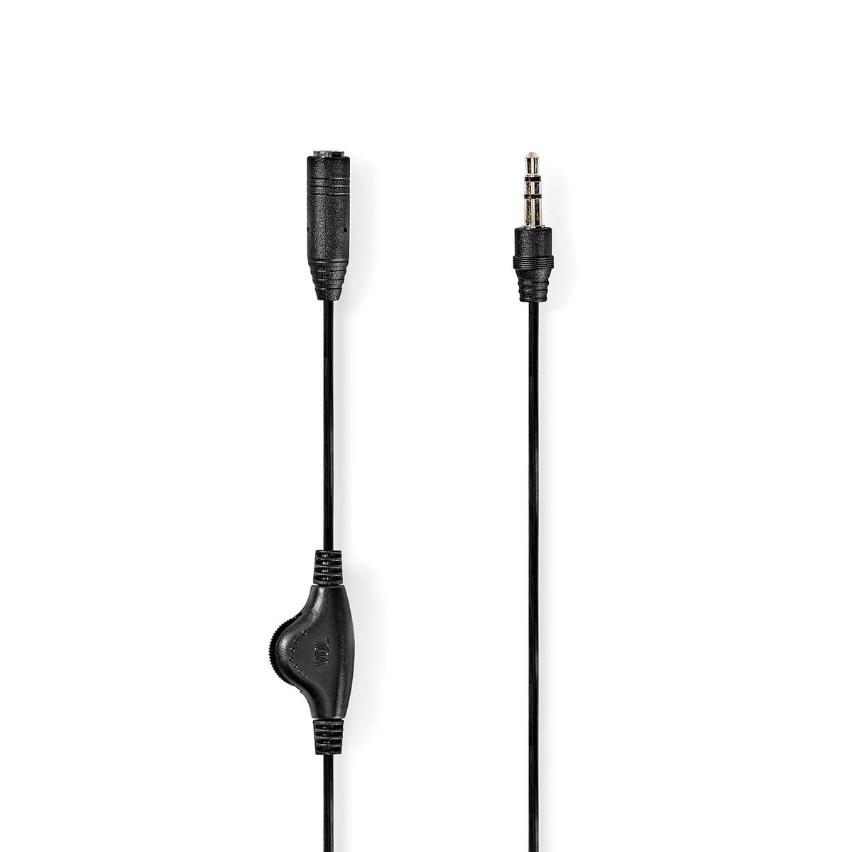 Stereoljudkabel 3.5 mm Hane 3.5 mm Hona Nickelplaterad 1.00 m Rund Låda | Elektronik - Kablar & Adaptrar - Adaptrar & Signalomvandlare - Ljud | Pryloteket