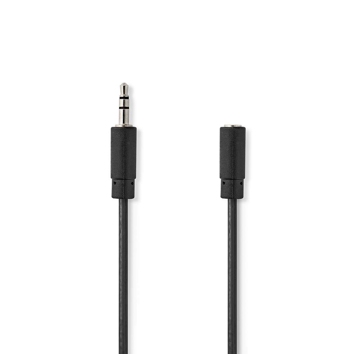 Stereoljudkabel 3.5 mm Hane 3.5 mm Hona Nickelplaterad 3.00 m Rund Svart Låda | Elektronik - Kablar & Adaptrar - Adaptrar & Signalomvandlare - Ljud | Pryloteket