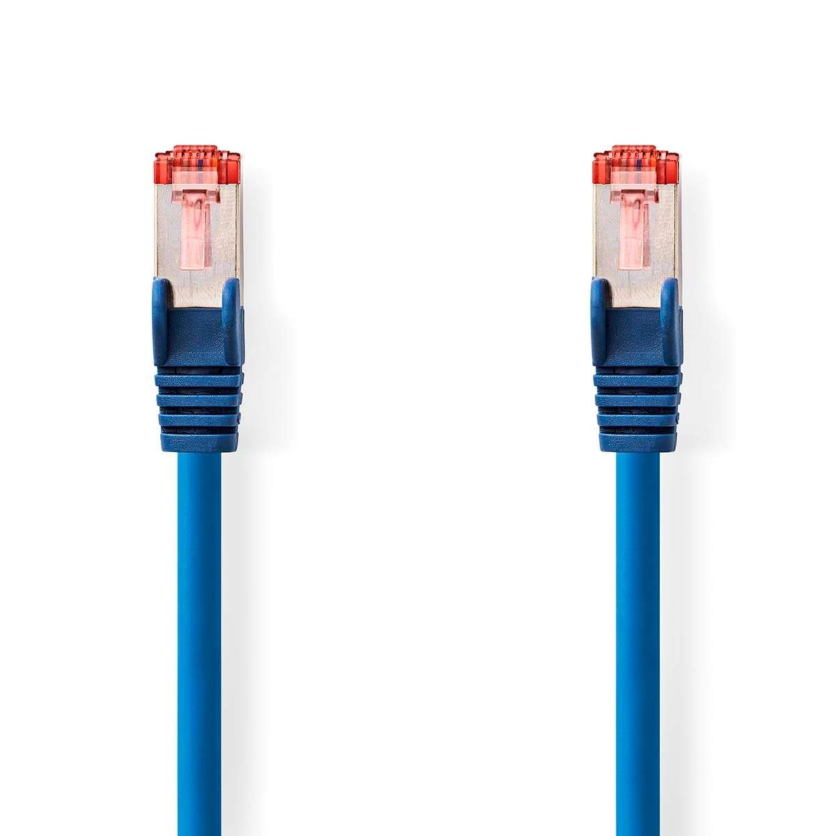 CAT6 Verkkokaapeli | RJ45 uros | RJ45 uros | S/FTP | 15.0 m | Pyöreä | LSZH | Sininen | Muovipussi