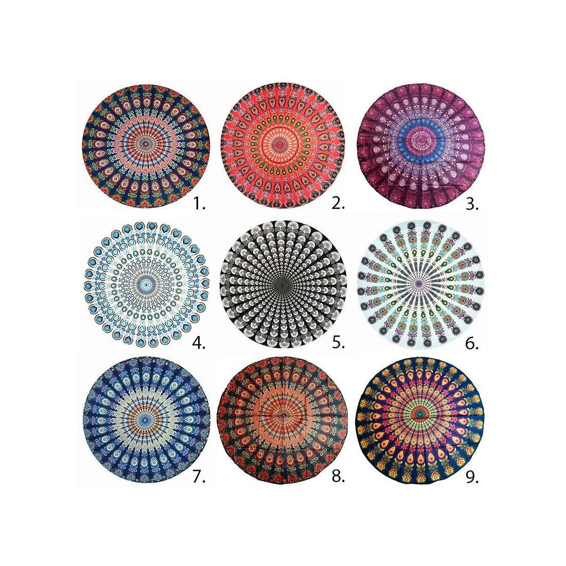 Mönstrad Strandsjal Wrap | Hem & Hobby - Hem & Hushåll - Textil - Strandsjalar | Pryloteket