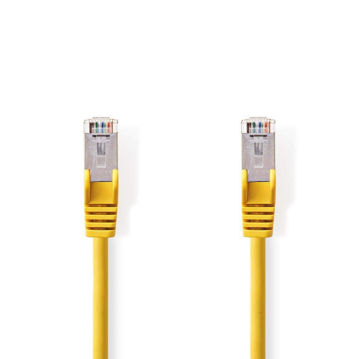 Nedis - CAT5e netværkskabel | SF/UTP | RJ45 Han | RJ45 Han | 20.0 m | Runde | PVC | Gul | Plastikpose - CCGP85121YE200