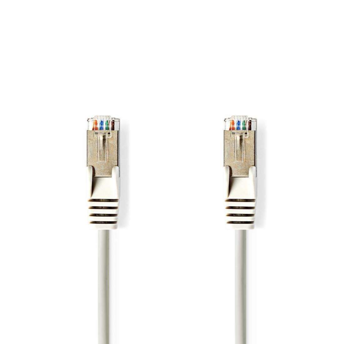 CAT5e nätverkskabel SF/UTP RJ45 hane RJ45 hane 7.50 m Rund PVC Grå Plastpåse | Hem & Hobby | Pryloteket