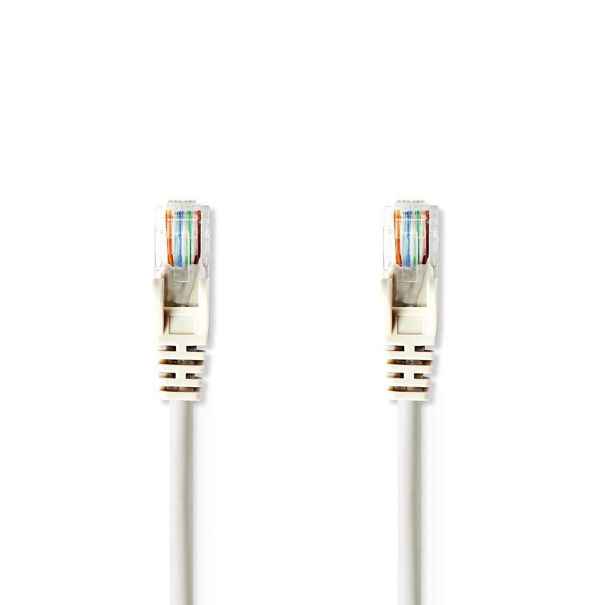 CAT5e netværkskabel | U/UTP | RJ45 Han | RJ45 Han | 3.00 m | Runde | PVC | Grå | Plastikpose