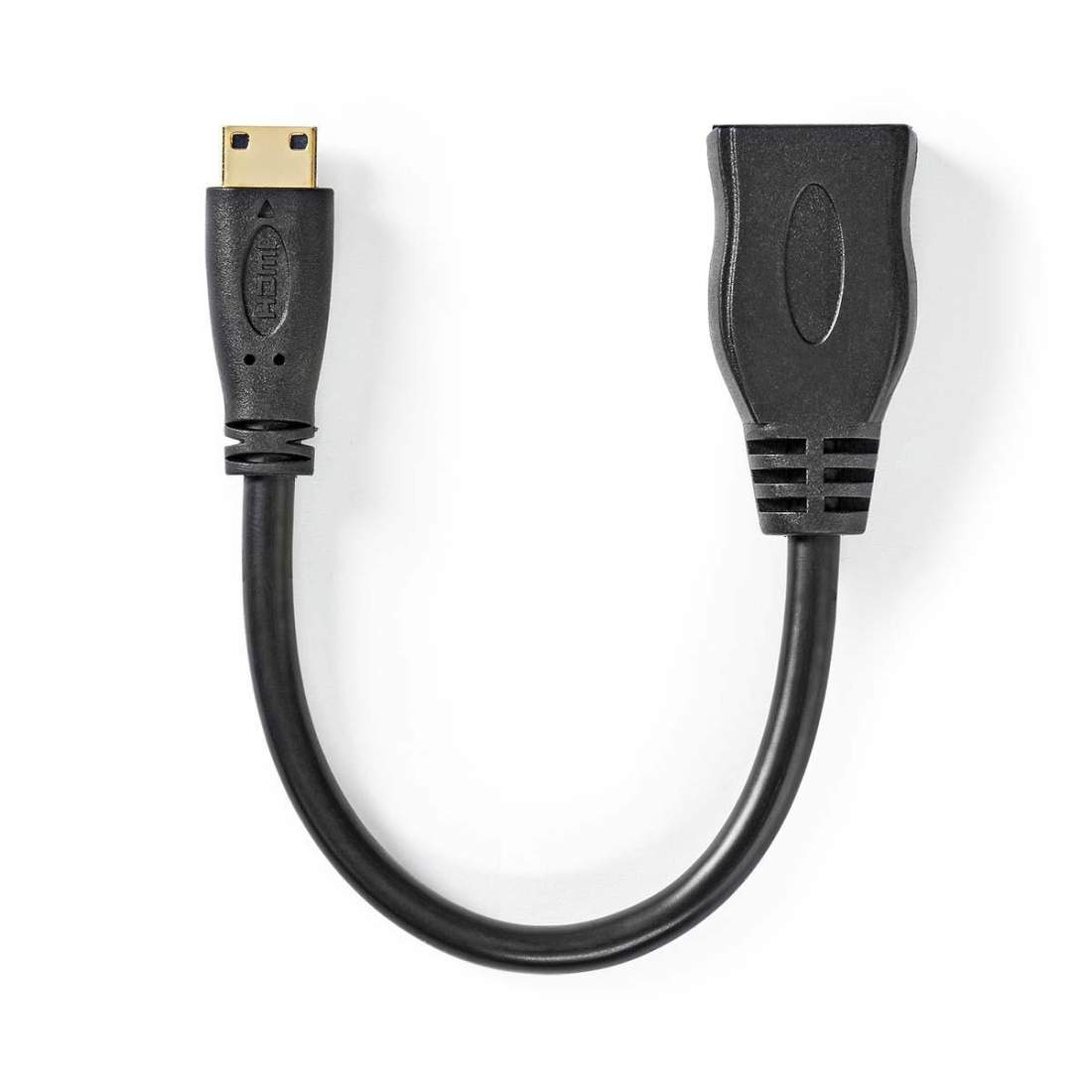High Speed ​​HDMI ™ kabel med Ethernet HDMI™ Mini kontakt HDMI™ Utgång 4K@30Hz 10.2 Gbps 0.20 m Rund PVC Svart | Elektronik - Kablar & Adaptrar - Adaptrar & Signalomvandlare - Video | Pryloteket