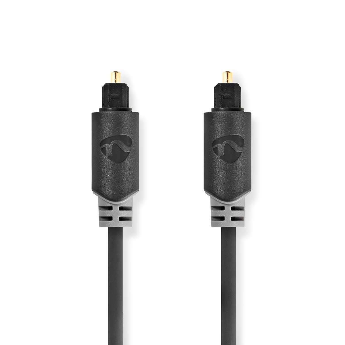 Optisk lydkabel | TosLink Male | TosLink Male | 2.00 m | Runde | PVC | Antracit | Box