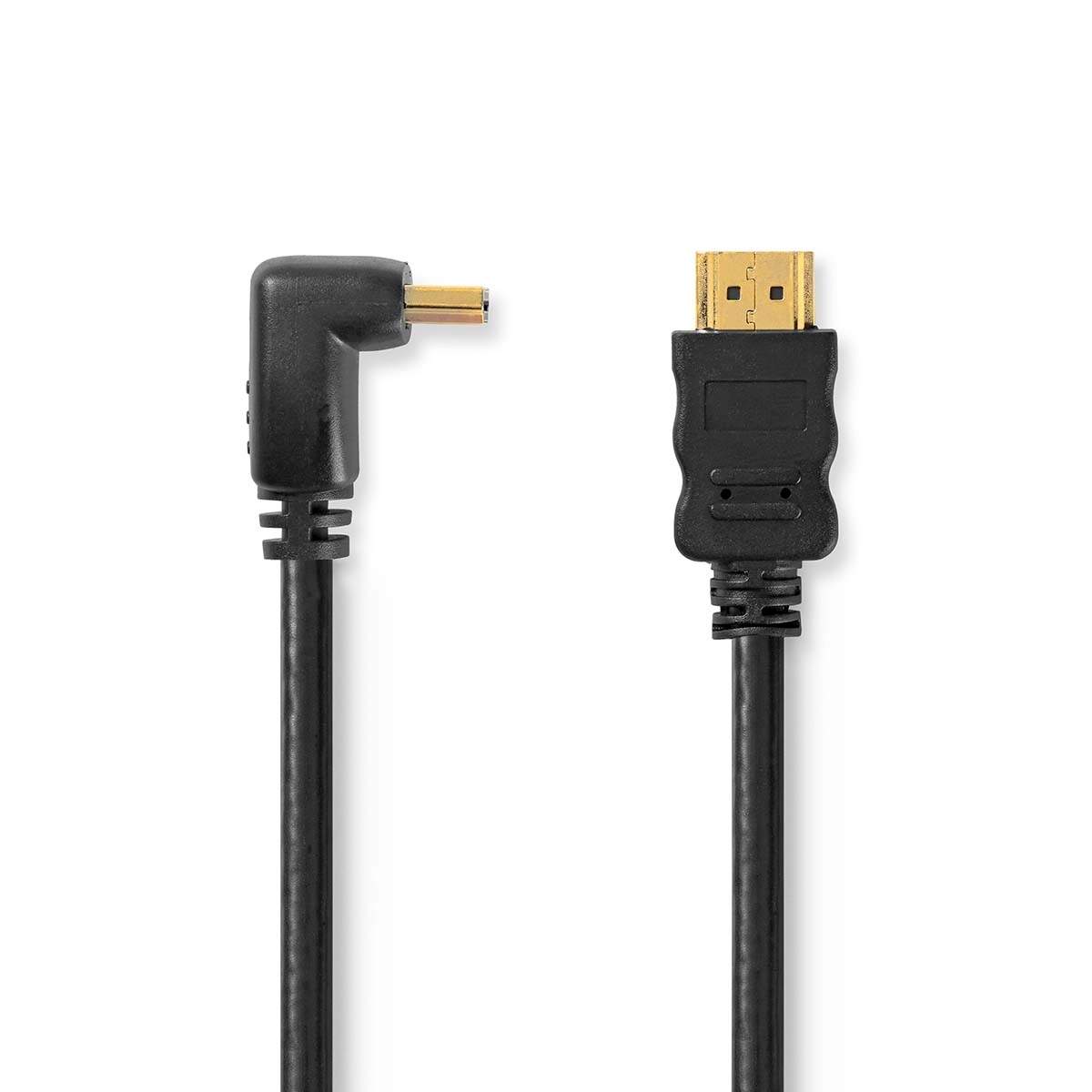 High Speed ​​HDMI ™ kabel med Ethernet | HDMI™ Stik | HDMI™ Stik | 4K@30Hz | 10.2 Gbps | 1.50 m | Runde | PVC | Sort | Konvolut