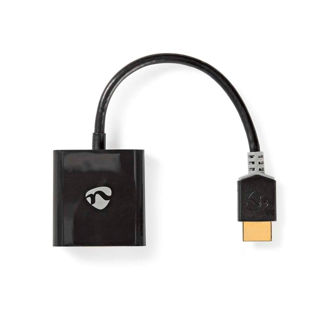HDMI™ kabel HDMI™ Kontakt VGA hona 15p / 3.5 mm Hona 1080p Guldplaterad 0.20 m Rak PVC Antracit Window Box med | Hem & Hobby | Pryloteket