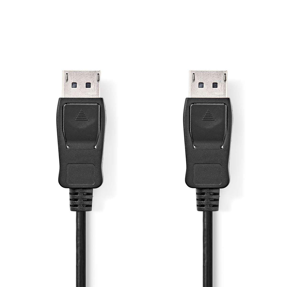Displayport kabel | DisplayPort Han | DisplayPort Han | 4K@60Hz | Nikkelplateret | 2.00 m | Runde | PVC | Sort | Plastikpose