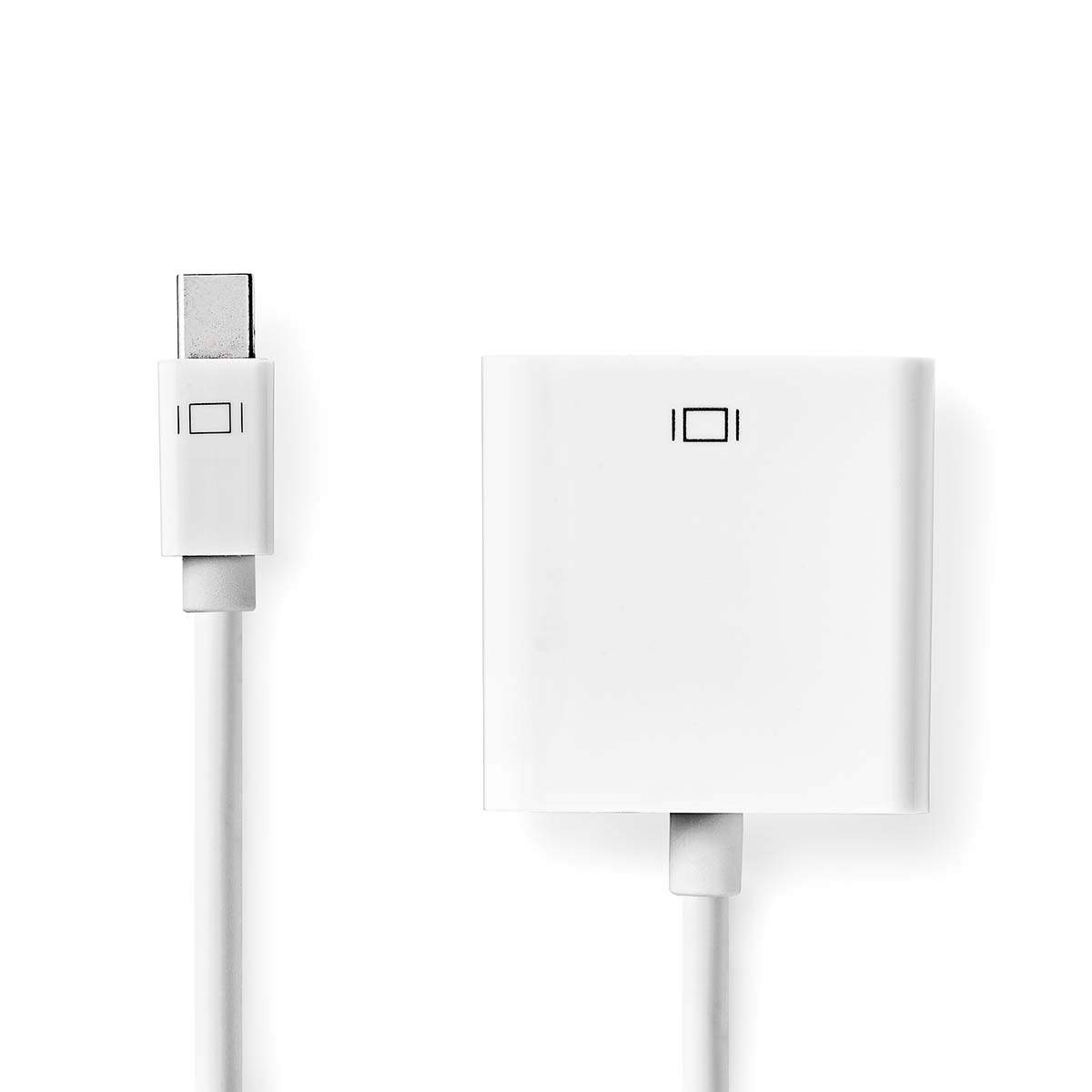 Mini DisplayPort kabel | DisplayPort 1.2 | Mini DisplayPort han | DVI-I 24+5-Pins Hun | 21.6 Gbps | Nikkelplateret | 0.20 m | Ru