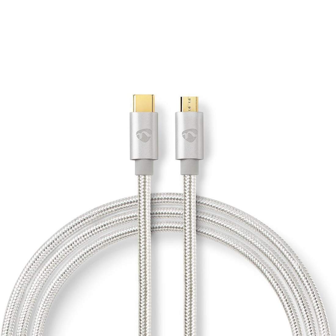 USB-kabel USB 2.0 USB-C™ Hane USB Micro-B Hane 10 W 480 Mbps Guldplaterad 2.00 m Rund Flätad / Nylon Alumini | Elektronik - Kablar & Adaptrar - Adaptrar & Signalomvandlare - USB | Pryloteket