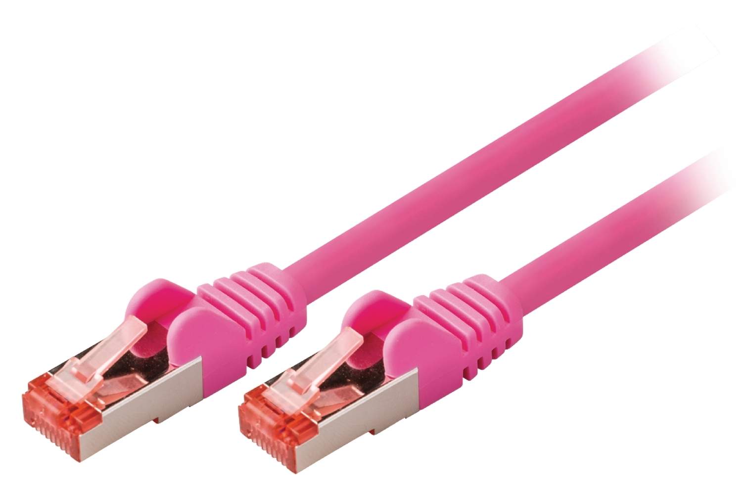 CAT6 S / FTP Verkkokaapeli RJ45 (8P8C) Uros - RJ45 (8P8C) Uros 7.50 m Pinkki