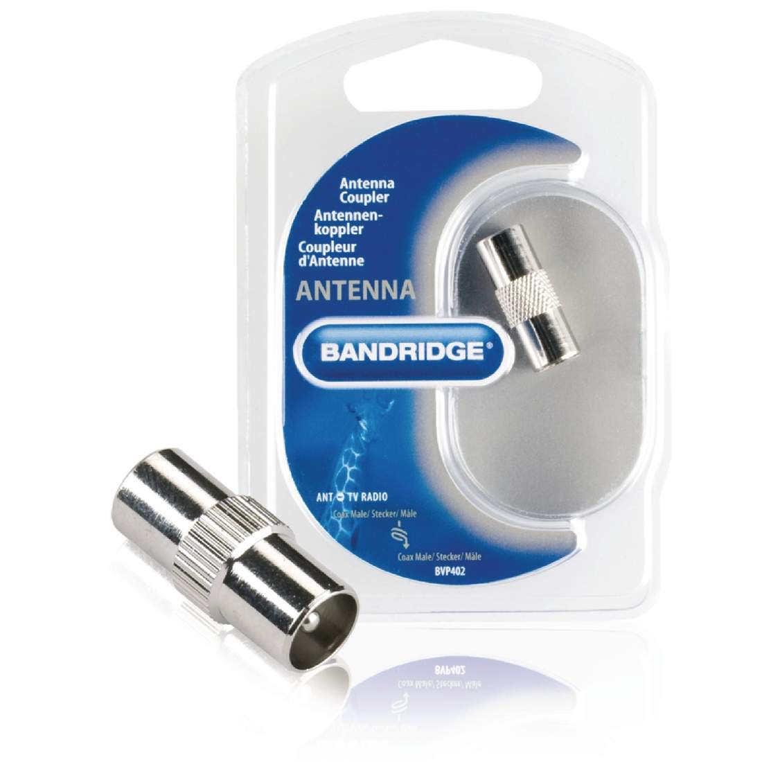 Koax Adapter Koax Hane - Koax Hane Silver | Hem & Hobby | Pryloteket