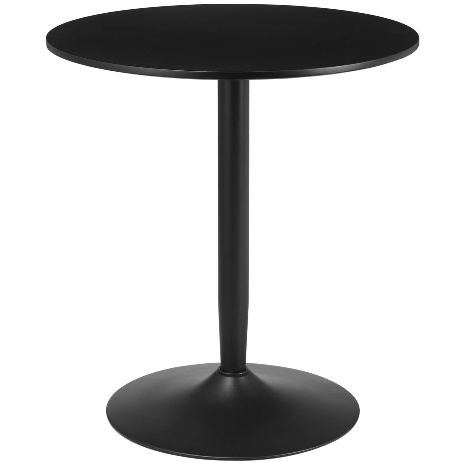 Spisebord Rundt Køkkenbord Til 2, Moderne Spisebord Med Stålben, Skridsikker Base, Ideel Til Små Rum